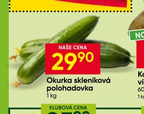 Okurka skleníková polohadovka 1 kg