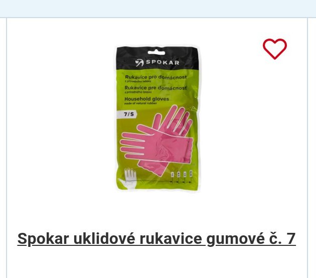 Spokar uklidové rukavice gumové č. 7