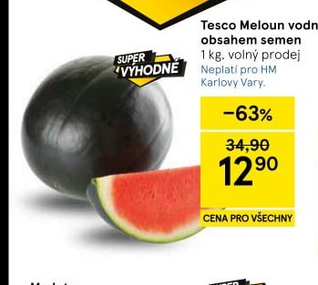 Tesco Meloun vodní