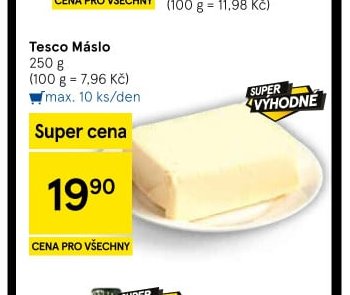 Tesco Máslo