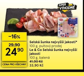 Selská šunka nejvyšší jakosti