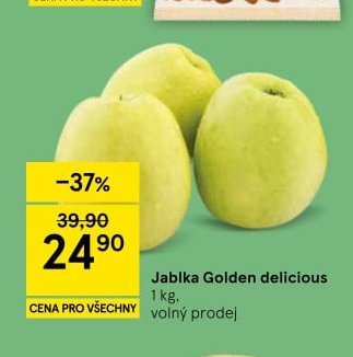 Jablka Golden delicious 1 kg