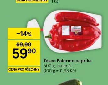 Tesco Palermo paprika 500 g