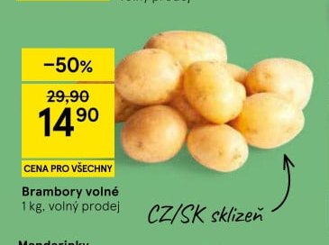 Brambory volné 1 kg
