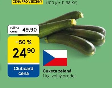 Cuketa zelená 1 kg