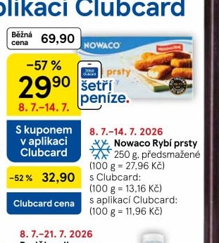 Nowaco Rybí prsty 250 g