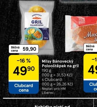 Milsy Bánovecký Polooštěpek na gril