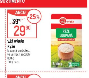 Váš Výběr Rýže 800 g