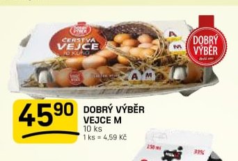 Dobrý výběr vejce M