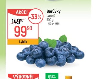 Borůvky balené