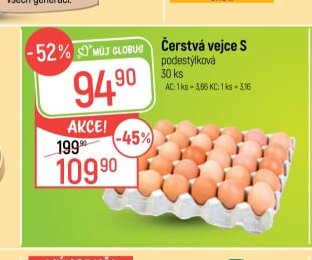 Čerstvá vejce S