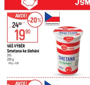 Váš Výběr Smetana ke šlehání