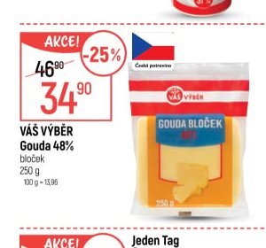 Váš Výběr Gouda 48% bloček