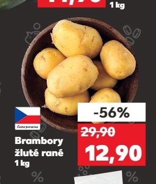 Brambory žluté rané