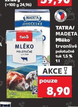 TATRA/MADETA Mléko trvanlivé