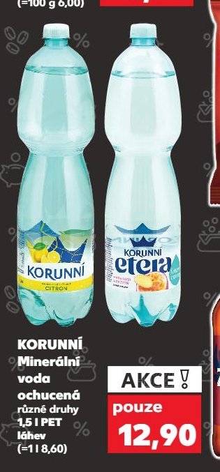 KORUNNÍ Minerální voda ochucená