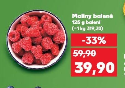 Maliny balené