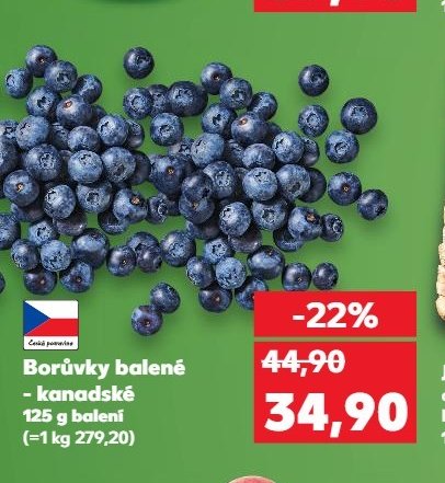 Borůvky balené