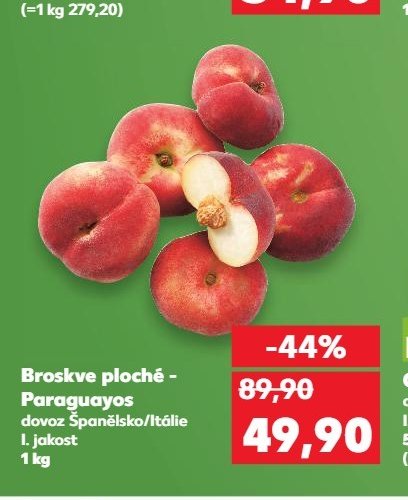 Broskve ploché - Paraguayos
