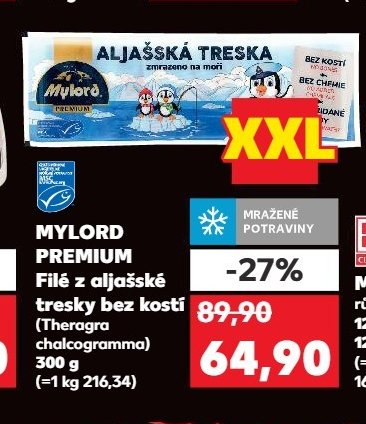 MYLORD PREMIUM Filé z aljašské tresky bez kostí