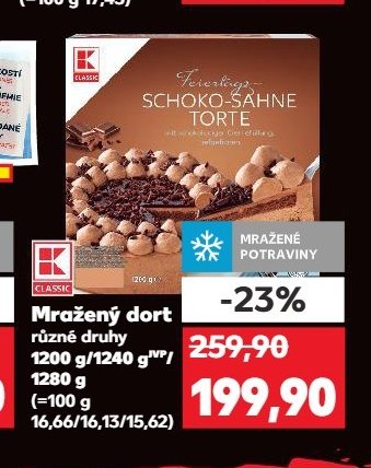 K CLASSIC Mražený dort