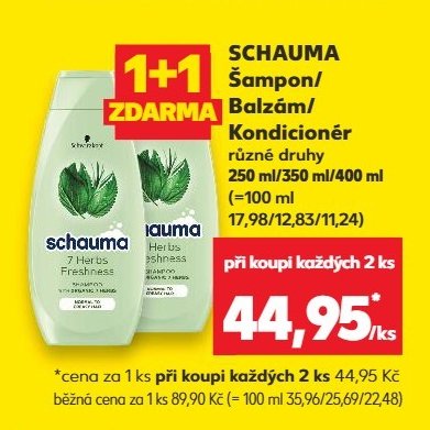 SCHAUMA Šampon / Balzám / Kondicionér