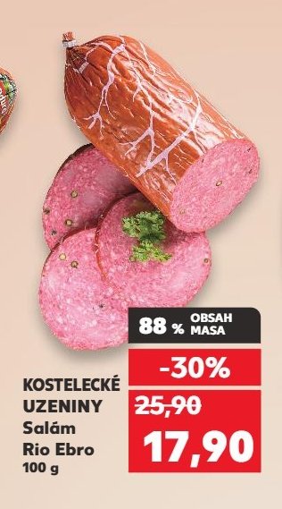 KOSTELECKÉ UZENINY Salám Rio Ebro 100 g
