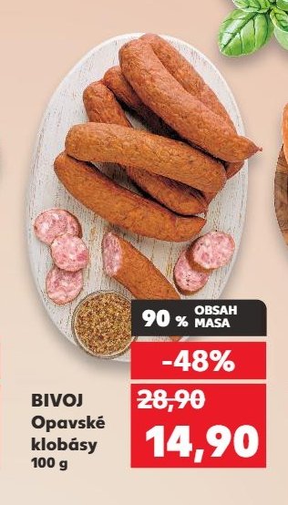 BIVOJ Opavské klobásy 100 g
