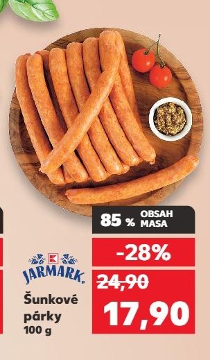 JARMARK Šunkové párky 100 g
