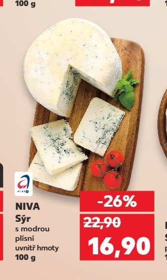 NIVA Sýr s modrou plísní uvnitř hmoty 100 g