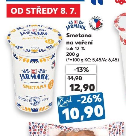 Smetana na vaření Jarmark