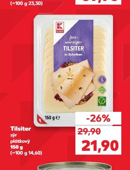Tilsiter sýr plátkový