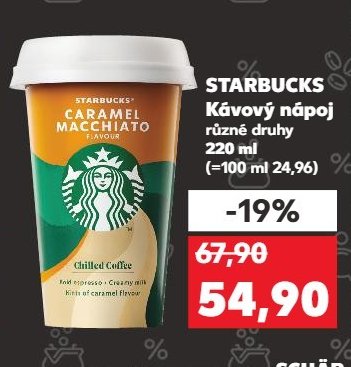 STARBUCKS Kávový nápoj různé druhy 220 ml