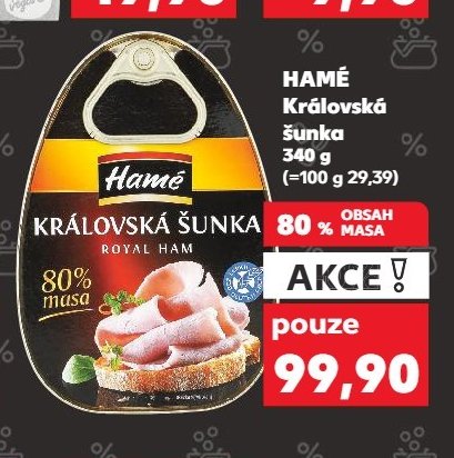 HAMÉ Královská šunka 340 g