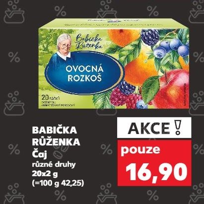 BABIČKA RŮŽENKA Čaj různé druhy 20x2 g