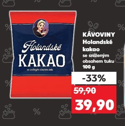 HOLANDSKÉ KAKAO se sníženým obsahem tuku 100 g
