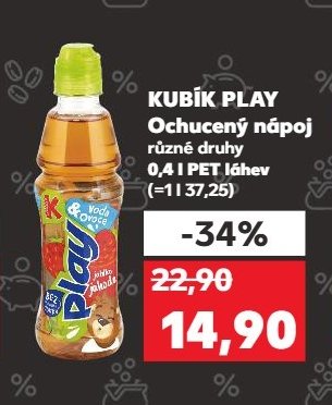 KUBÍK PLAY Ochucený nápoj