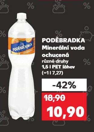 PODĚBRADKA Minerální voda ochucená