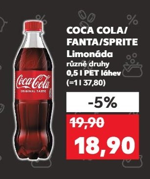 COCA COLA/FANTA/SPRITE Limonáda