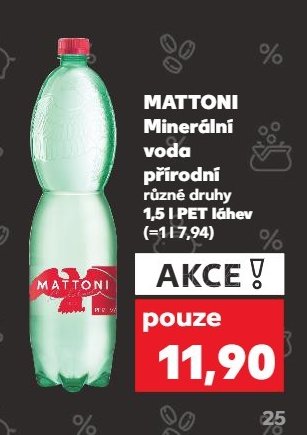 MATTONI Minerální voda přírodní