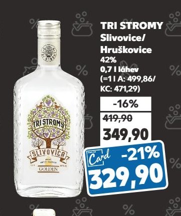TRI STROMY Slivovice/Hruškovice