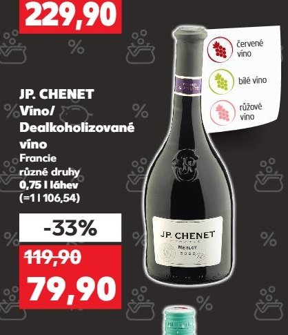 JP. CHENET Vino/Dealkoholizované víno