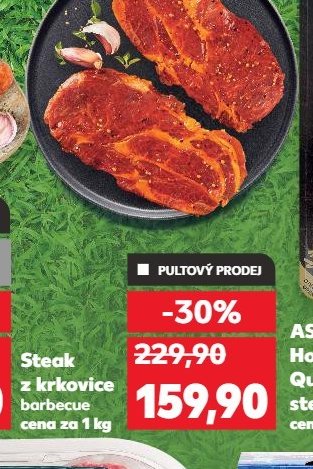 Steak z krkovice barbecue