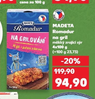 Madeta Romadur na gril