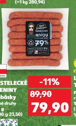 Kostelecké uzeniny Klobásky různé druhy