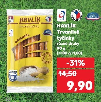 Havlík Trvanlivé tyčinky