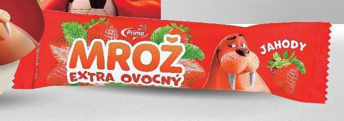 Mrož extra ovocný jahody (nanuk)