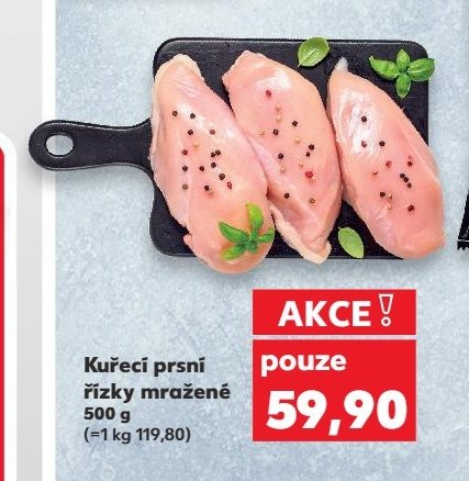 Kuřecí prsní řízky mražené