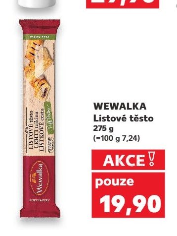 WEWALKA Listové těsto