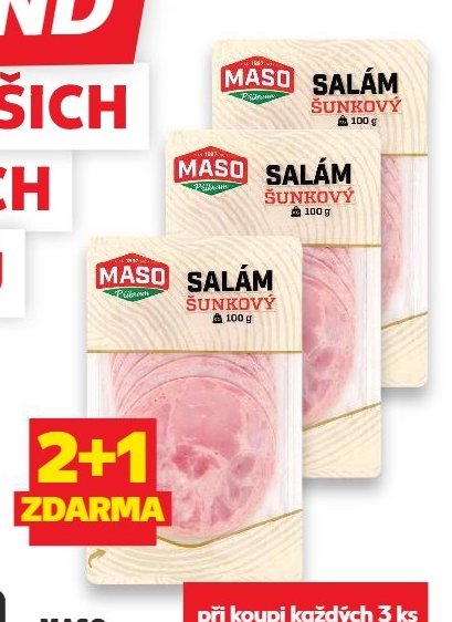 MASO PŘÍBRAM Šunkový salám 100 g